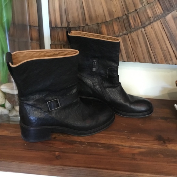 Alberto Fermani  Men’s Leather Boots,Made in Italy, Color Black, Size 40